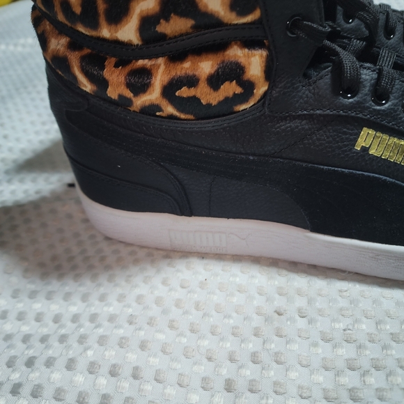 PUMA NWT MENS SZ 17 RALPH SIMPSON MID WILD LEOPARD BASKETBALL SNEAKER SHOES - Picture 3 of 9